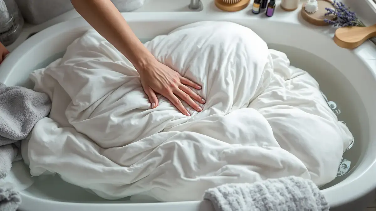 Past je dekbed niet in de wasmachine? Zo was je het zonder naar de stomerij te gaan